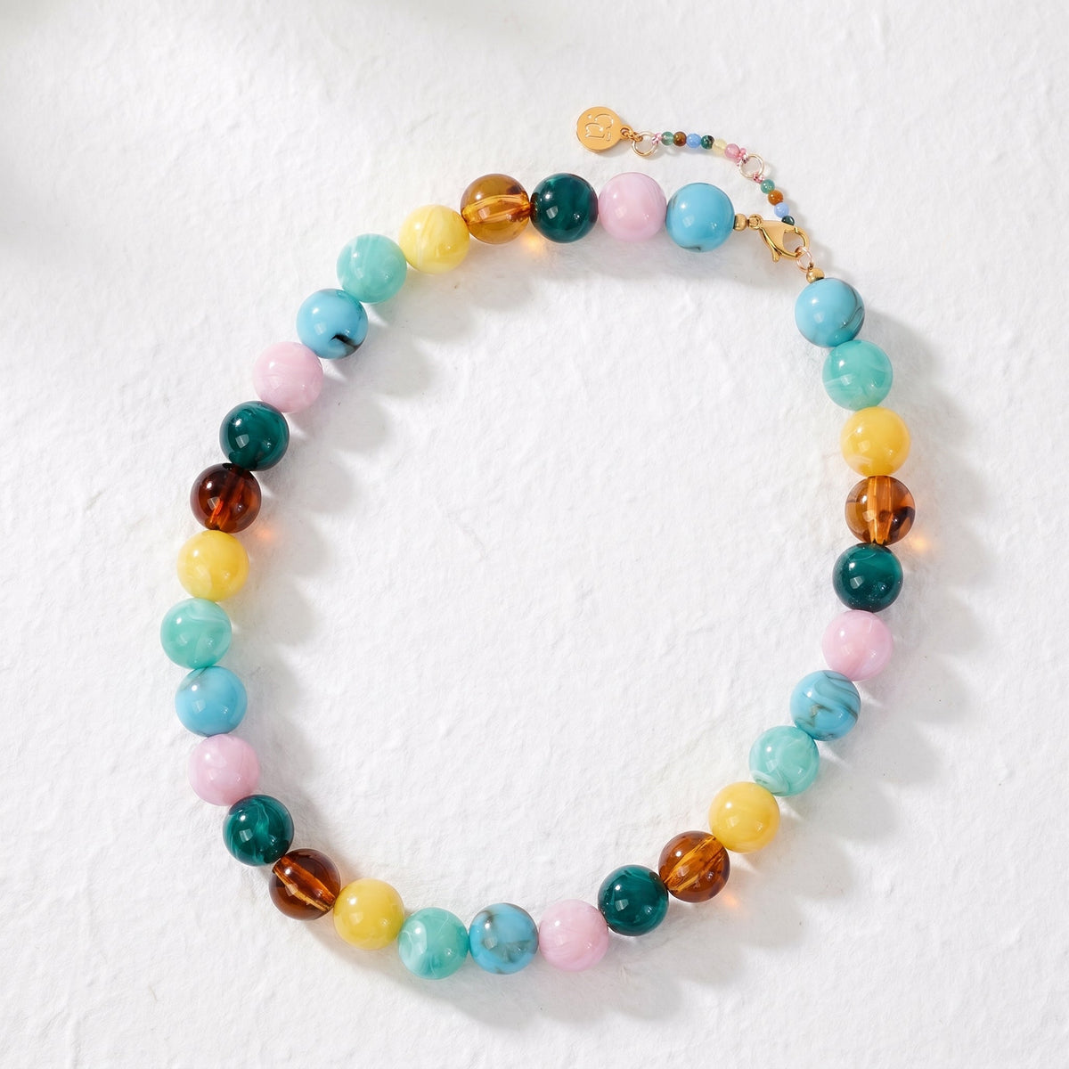 Chunky Coastal Beaded Necklace