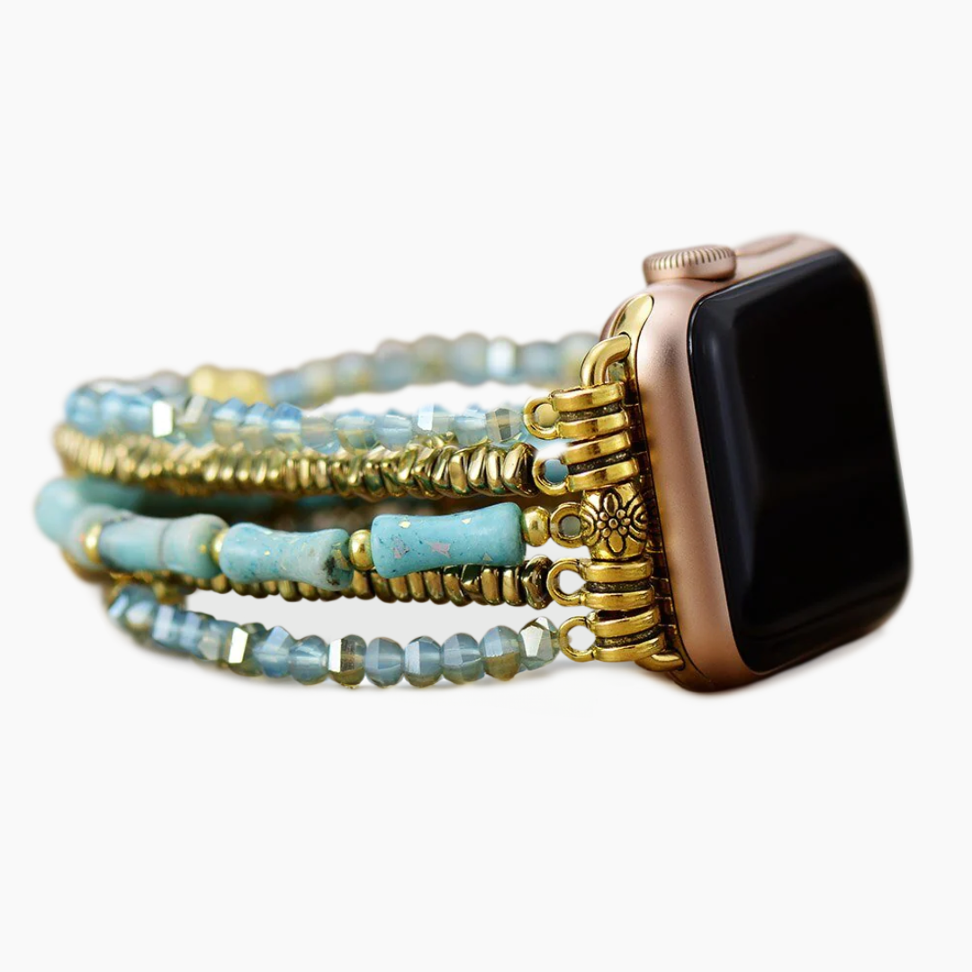 Jade Glimmer Stretch Apple Watch Strap