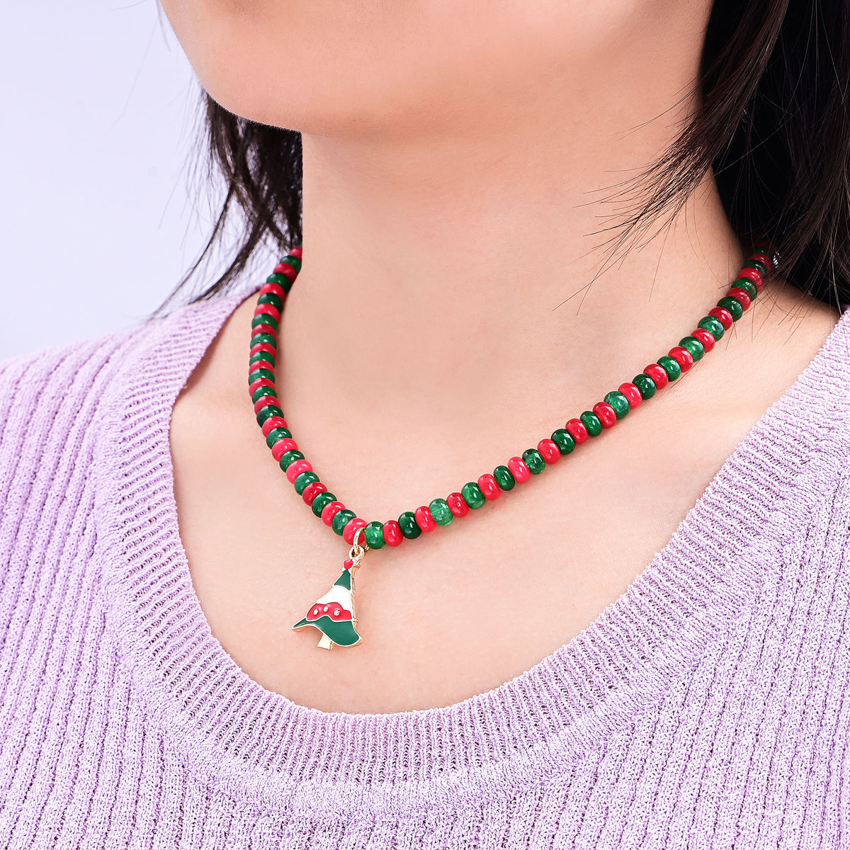Christmas Tree Glow Necklace