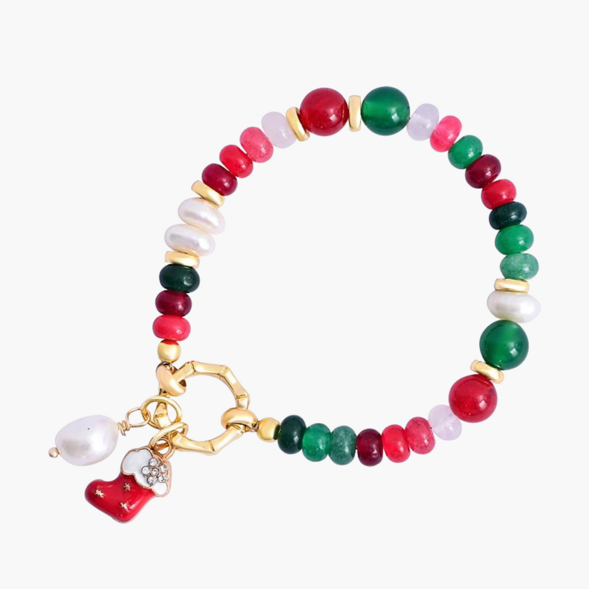 Christmas Glow Pearl Bracelet