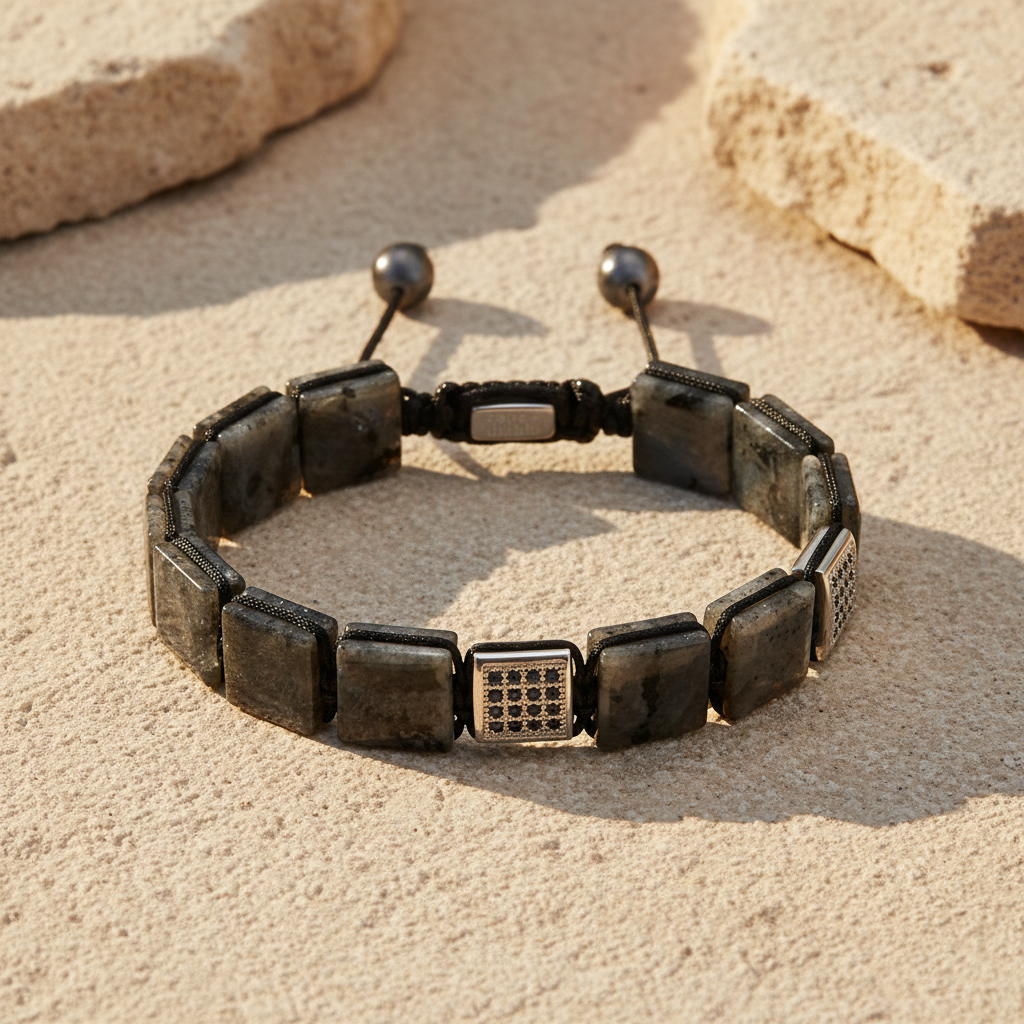 Men’s Black Labradorite Bracelet