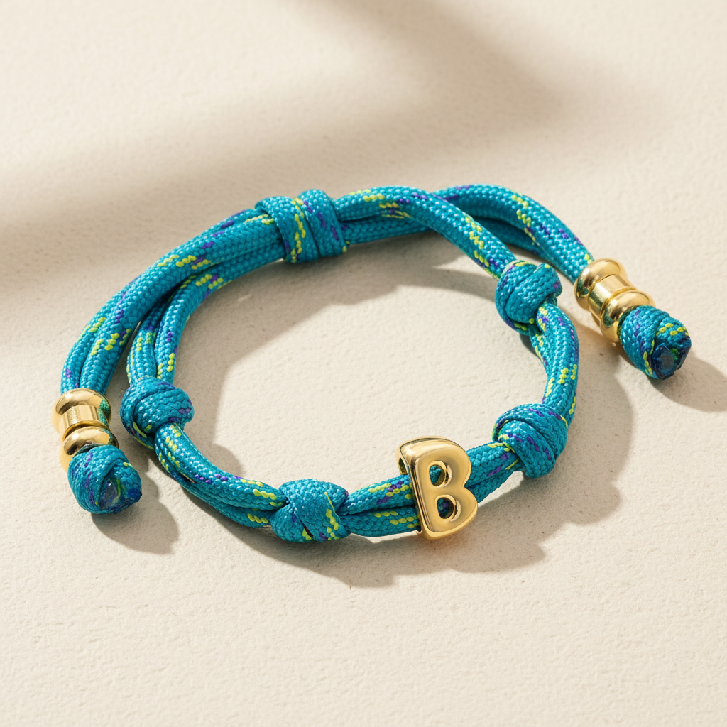 Knotted Initial Bracelets
