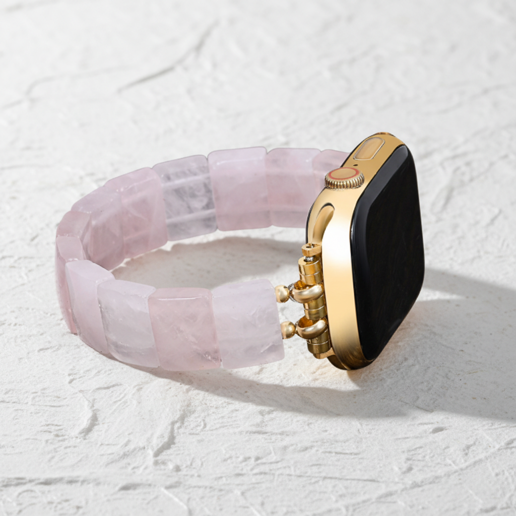 Blush Love Quartz Stretch Apple Watch Strap