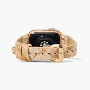 Driftwood Hues Leather Apple Watch Strap