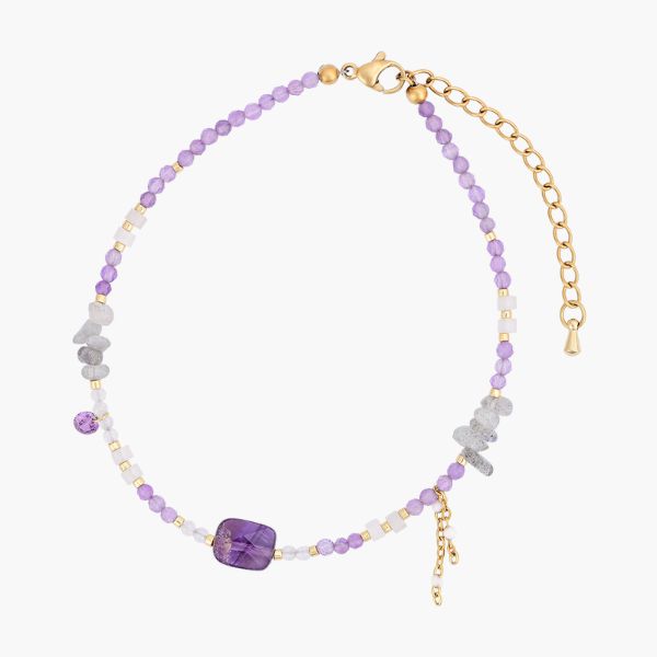 Amethyst Serenity Anklet