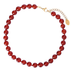 Fiery Agate Choker Necklace