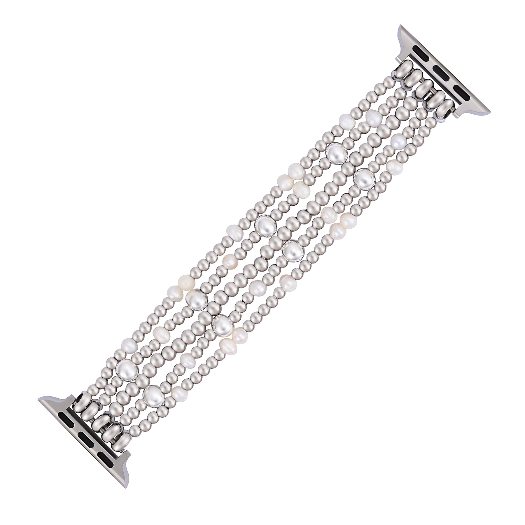 Shimmering Pearl Stretch Apple Watch Strap