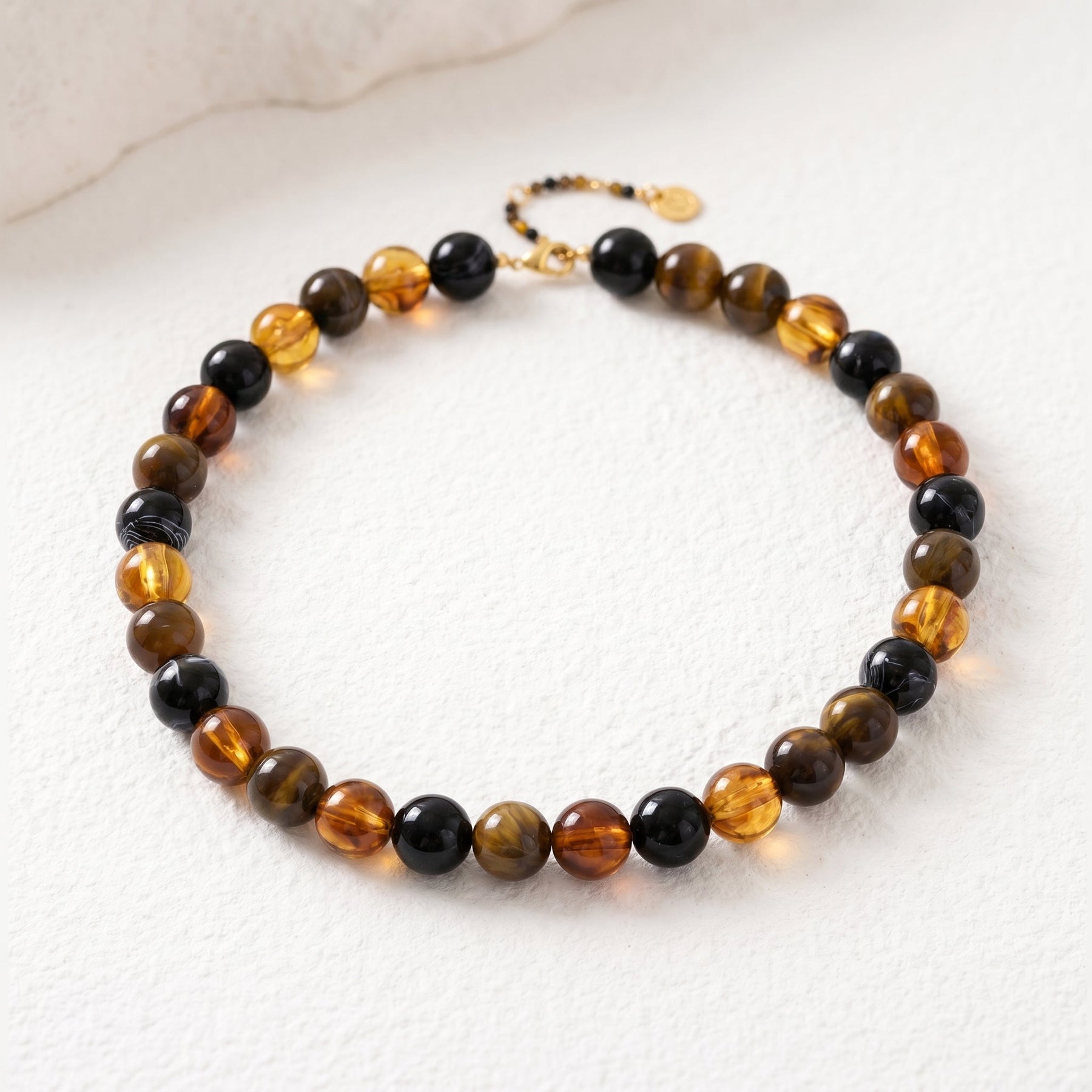 Chunky Rose Beaded Necklace