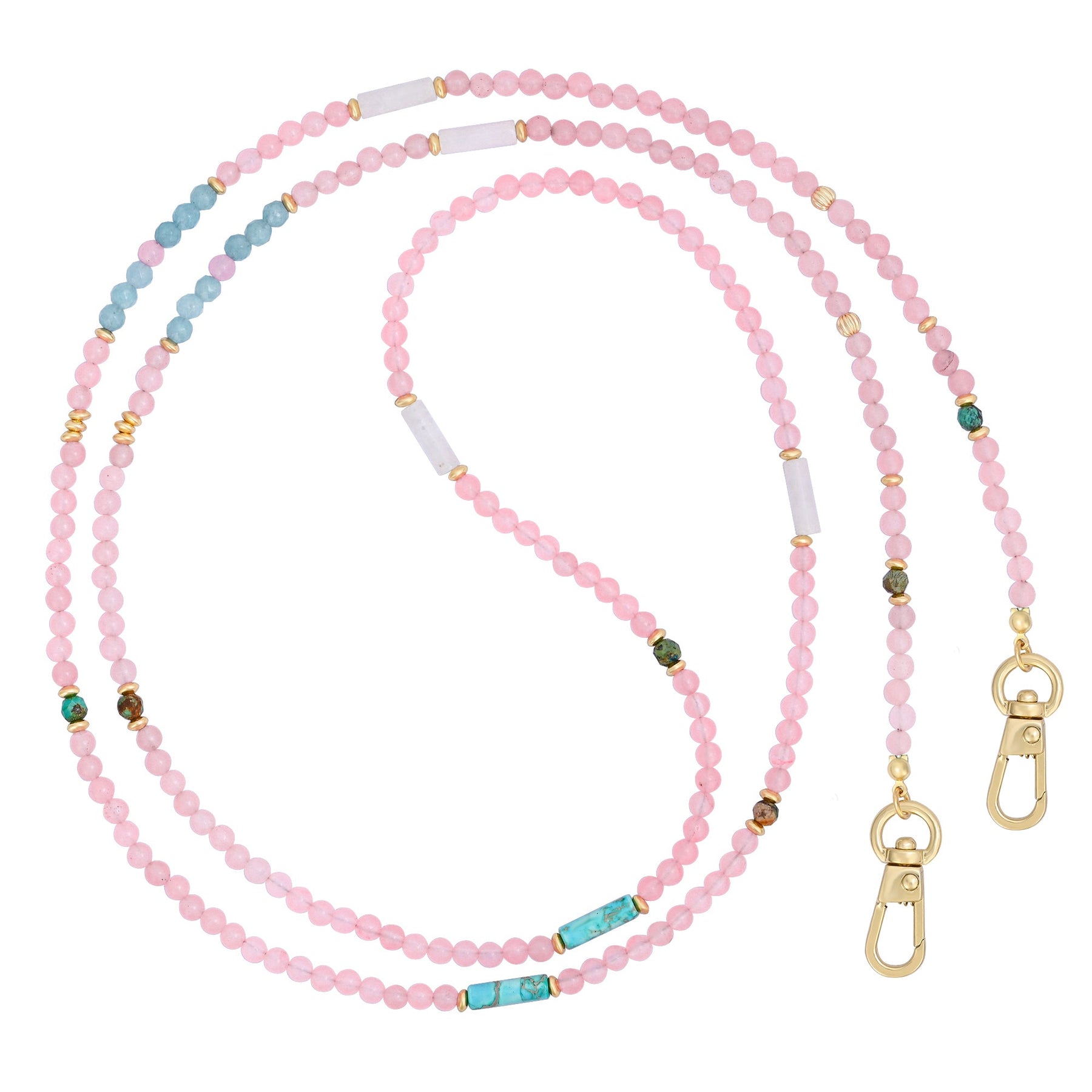 Pink Jade Serenity Phone Chain