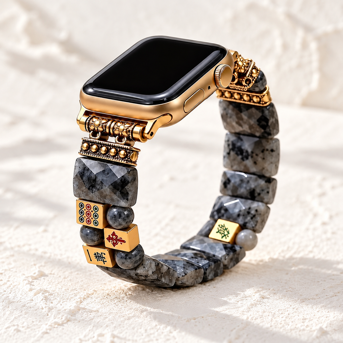 Midnight Fortune Mahjong Apple Watch Strap