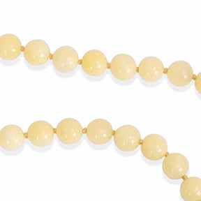 Luminous Honey Jade Choker Necklace