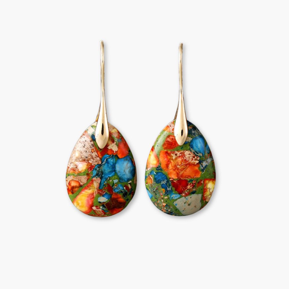 Jasper Essence Drop Earrings