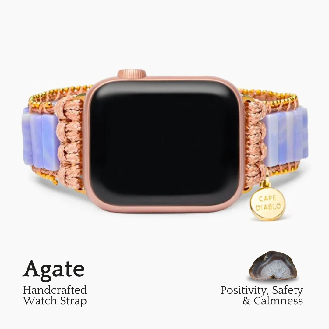 Plum Agate Apple Watch Strap