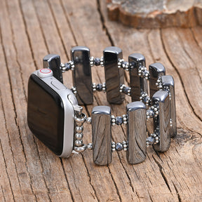 Platinum Eclipse Stretch Apple Watch Strap