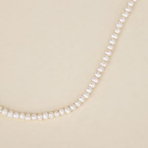 Pearl Bubble Initial Necklace