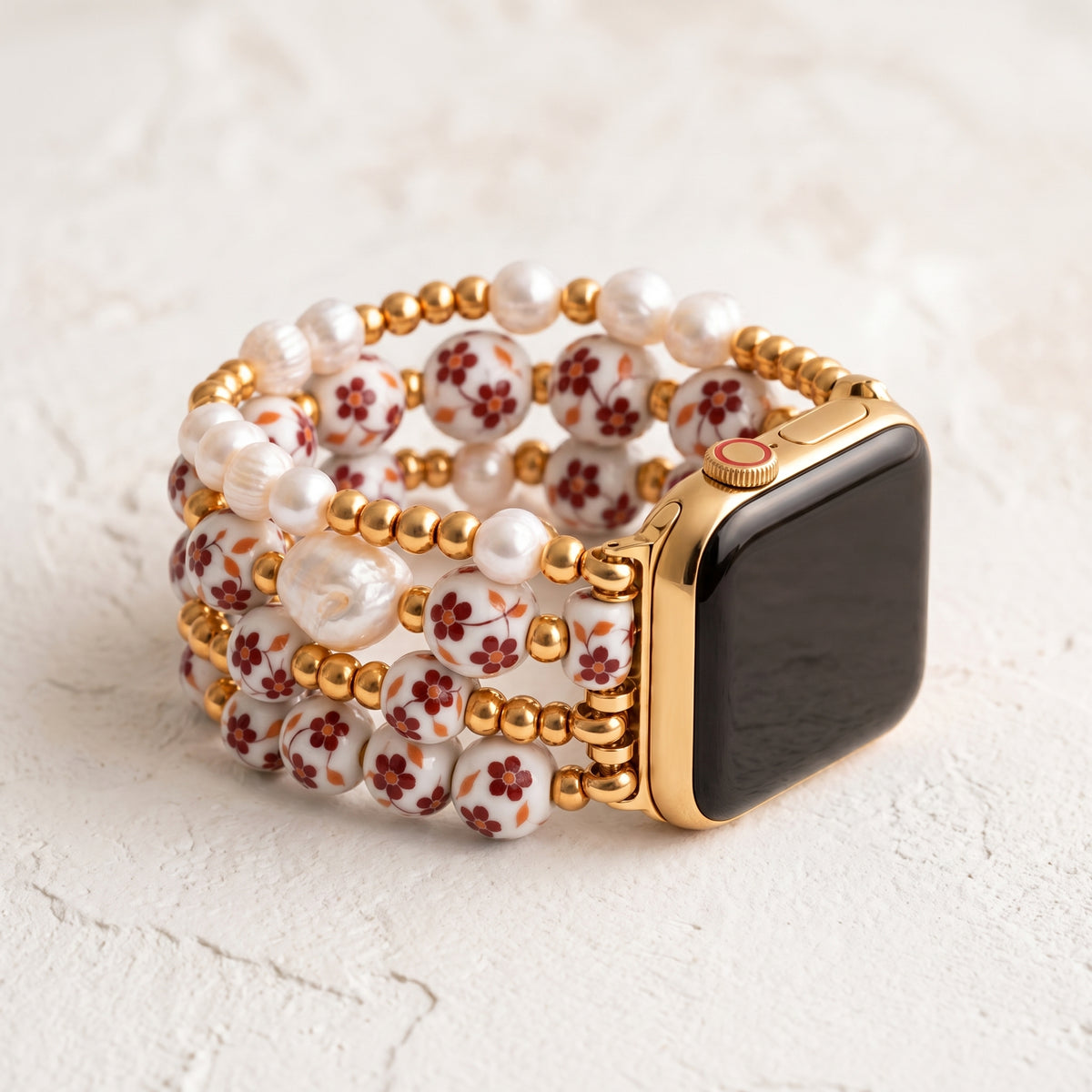 Porcelain Garden Autumn Blossom Apple Watch Strap