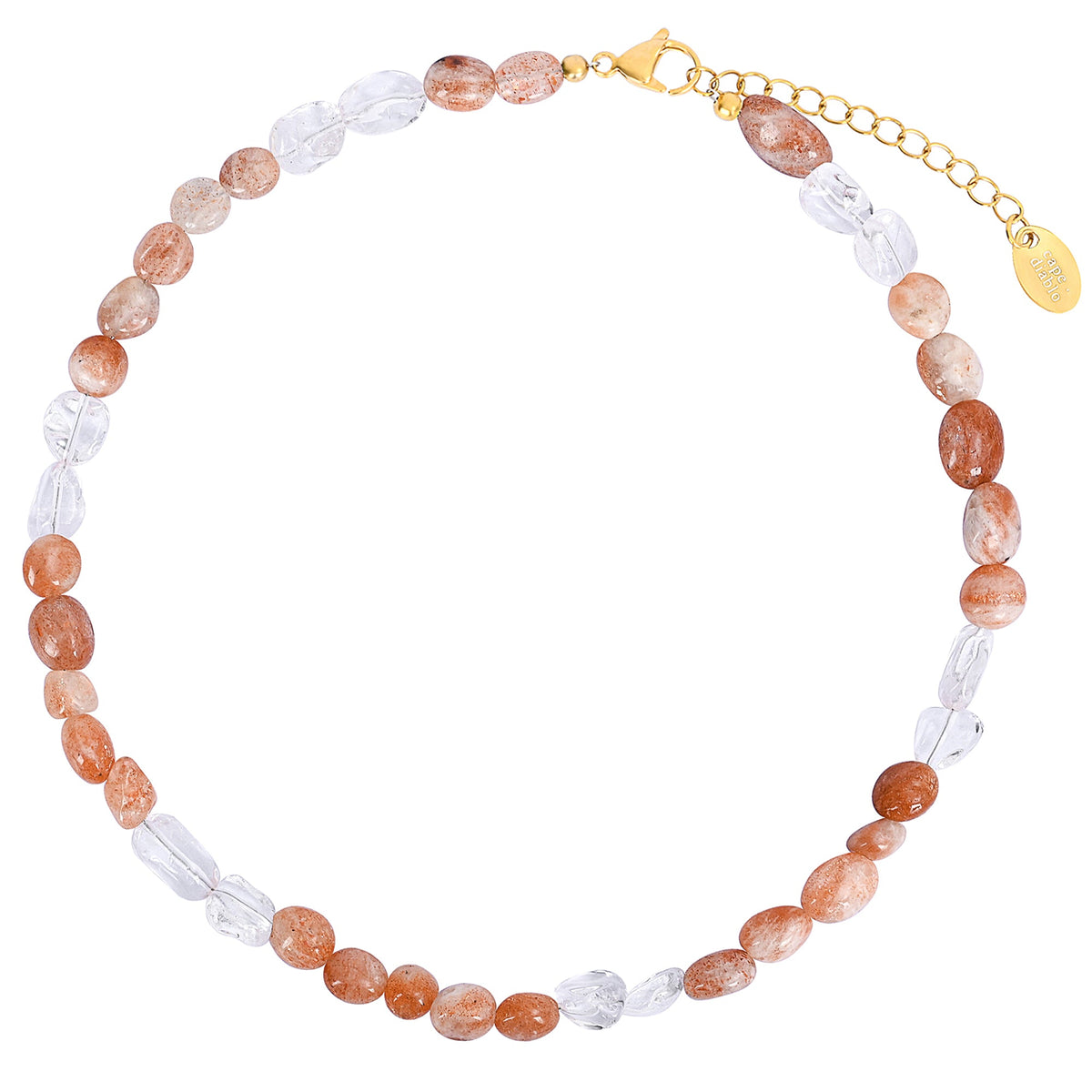Sunstone & Quartz Harmony Necklace