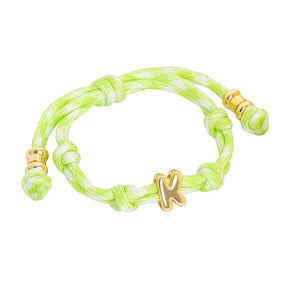 Knotted Initial Bracelets