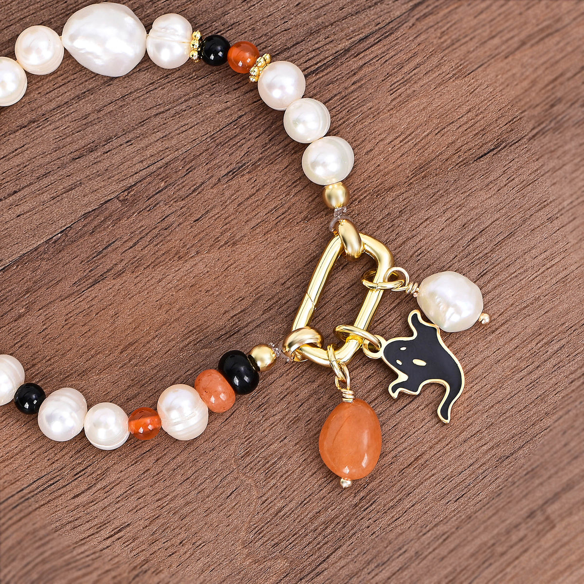 Enchanted Pearl Halloween Bracelet