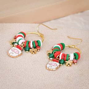 Santa's Stellar Orbit Dangle Earrings