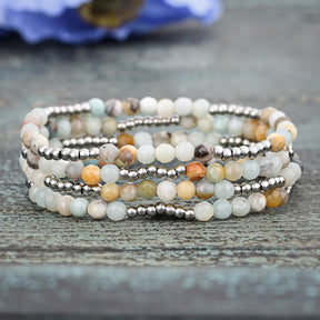 Amazonite Brilliance Bracelet Set