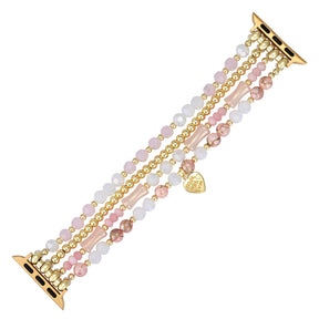 Valentine's Gold Love Stretch Watch Strap