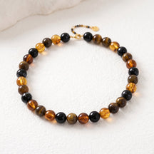 Chunky Blue Beaded Necklace