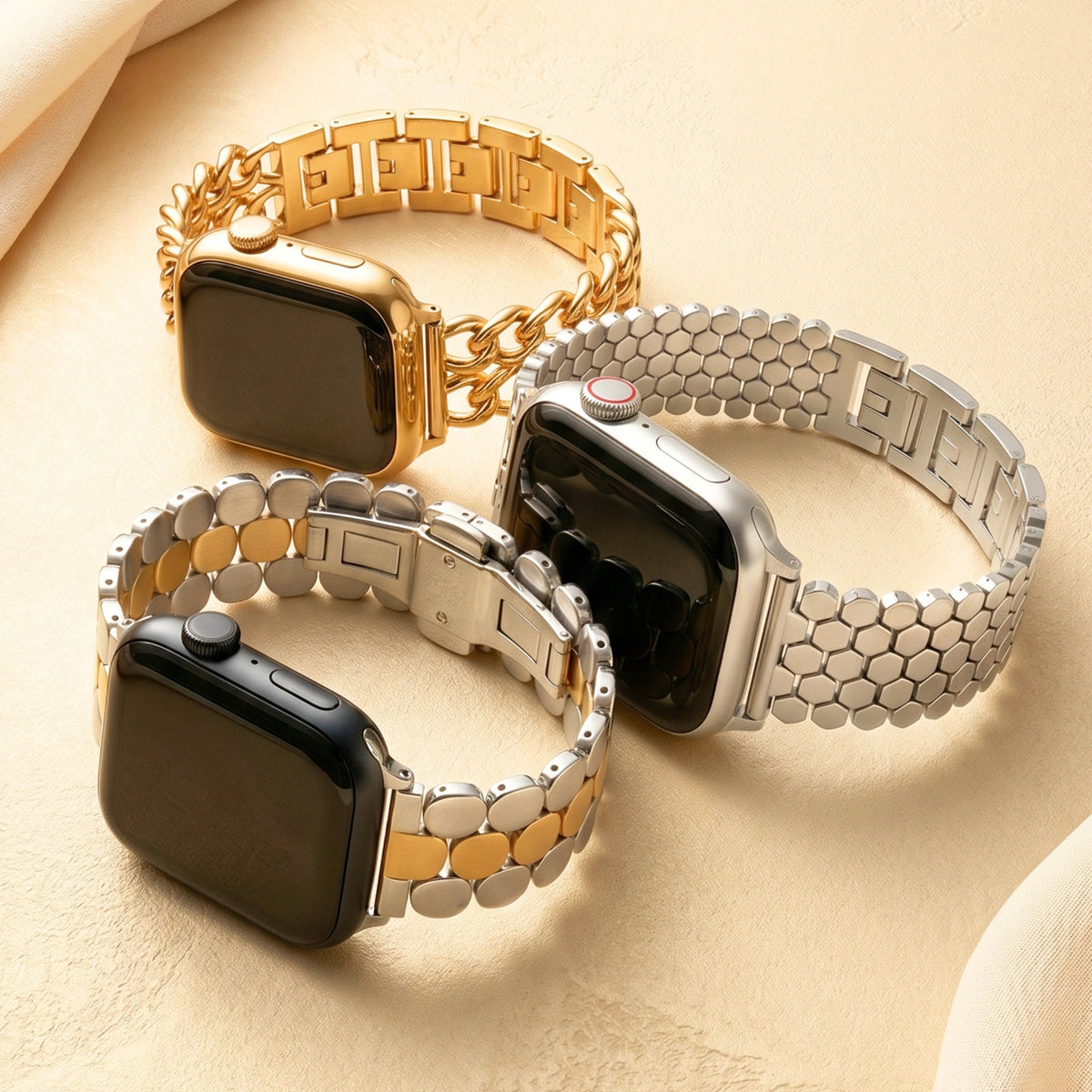 Classic Gold Luxury Apple Watch Strap