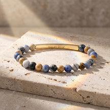Secret Message Tiger Stone Bracelet
