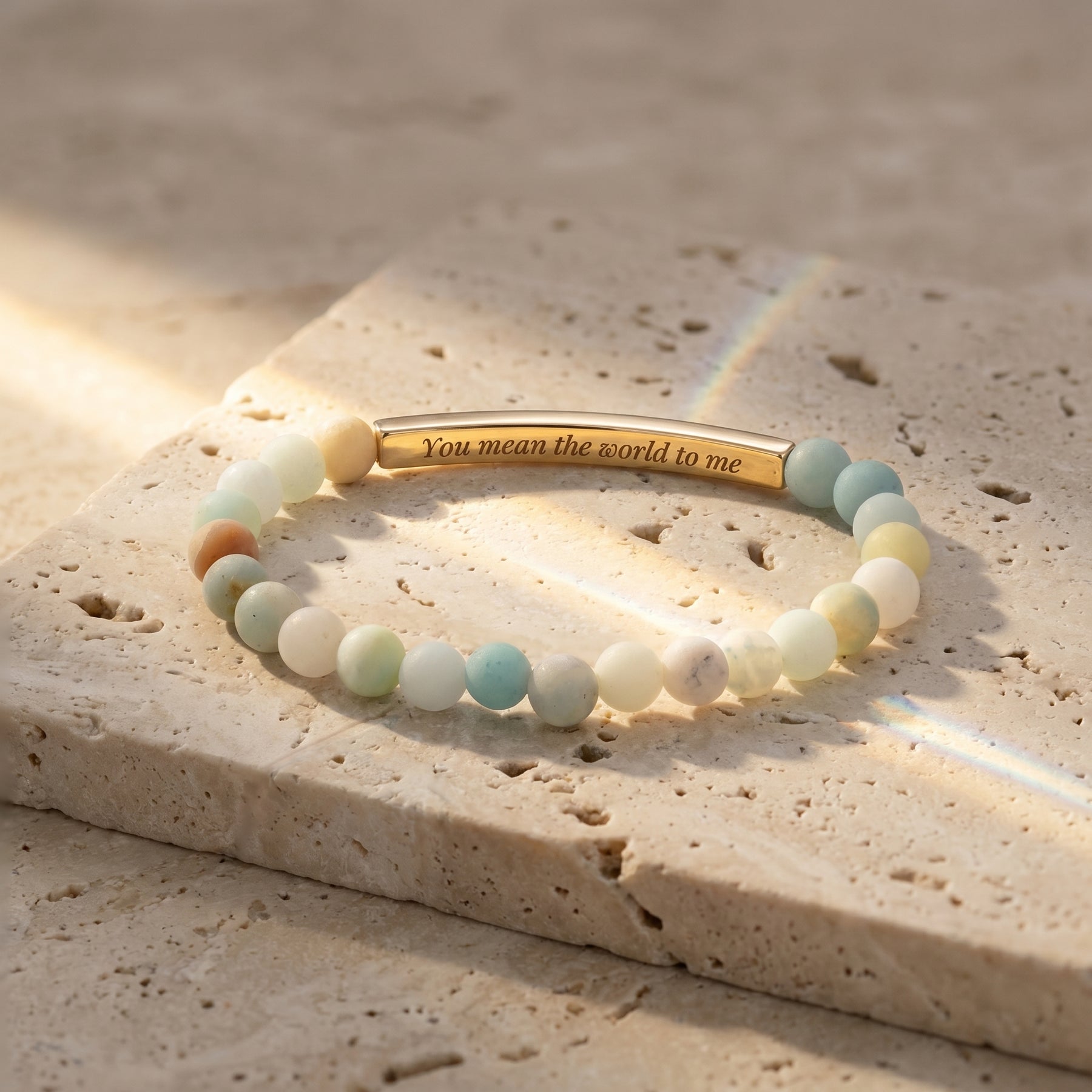 Secret Message Tiger Stone Bracelet