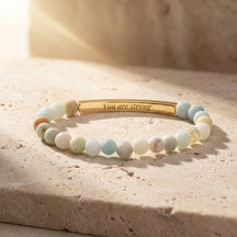 Secret Message Tiger Stone Bracelet