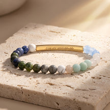 Secret Message Tiger Stone Bracelet