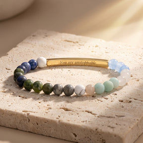 Secret Message Tiger Stone Bracelet