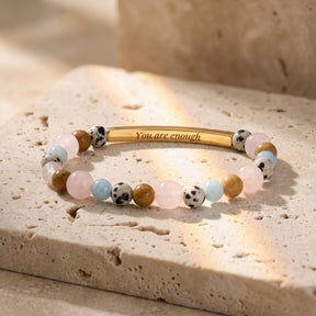 Secret Message Tiger Stone Bracelet