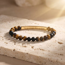 Secret Message Tiger Stone Bracelet