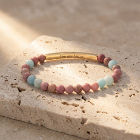Secret Message Tiger Stone Bracelet
