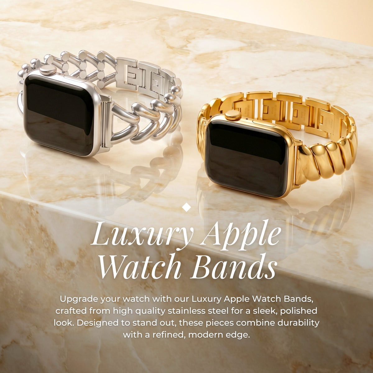 Golden Glamour Luxury Apple Watch Strap