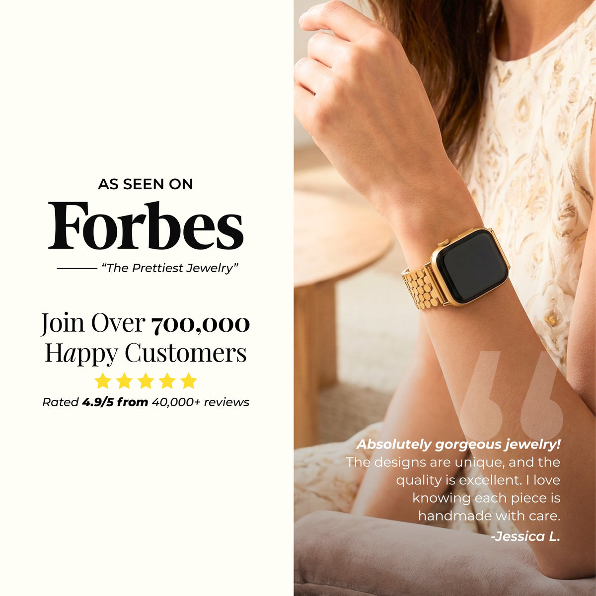 Golden Glamour Luxury Apple Watch Strap