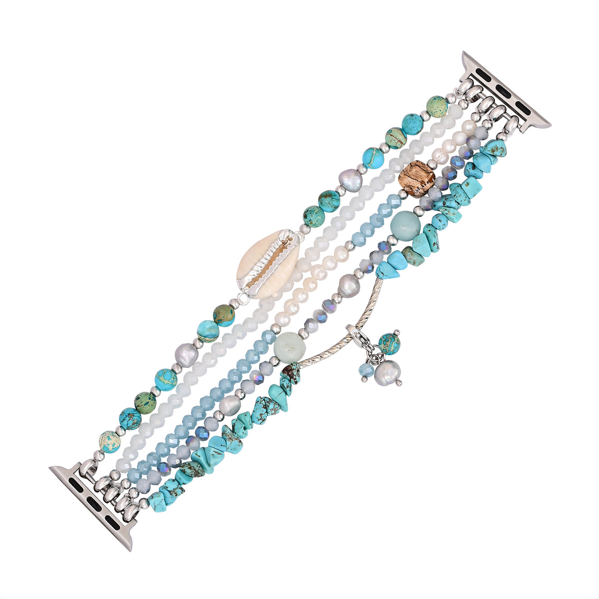 Turquoise Tide Stretch Apple Watch Strap