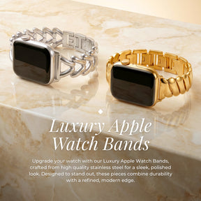 Platinum Braid Luxury Apple Watch Strap