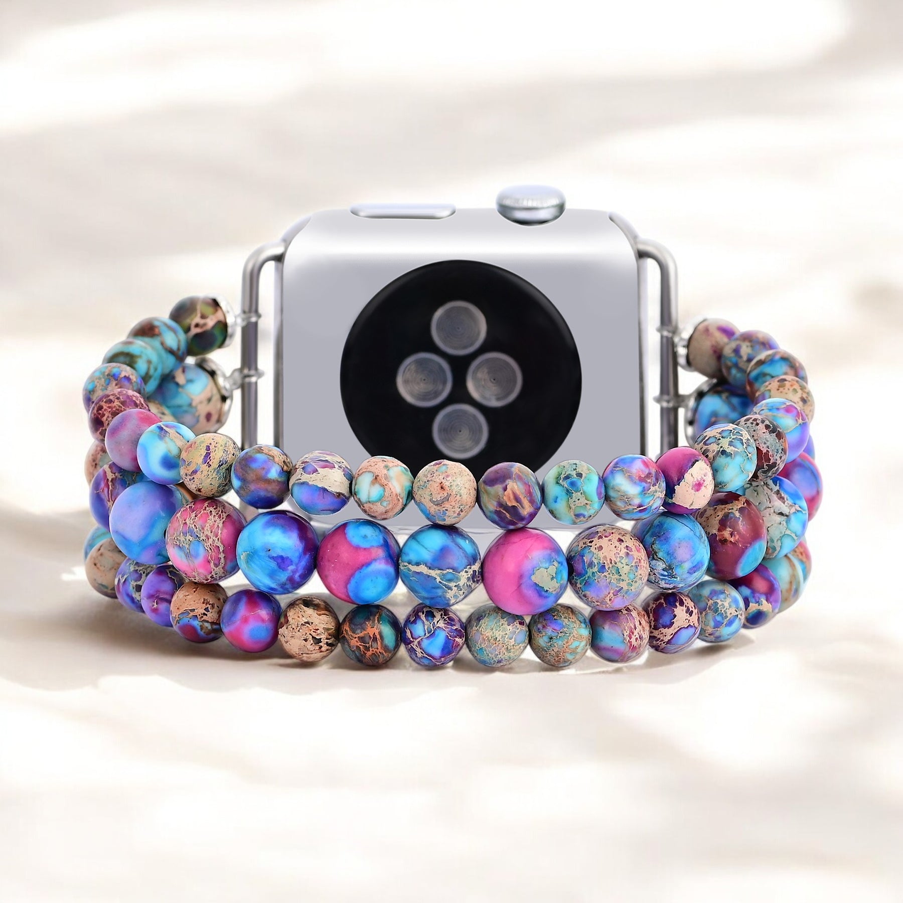 Wisteria Wonder Jasper Stretch Watch Strap