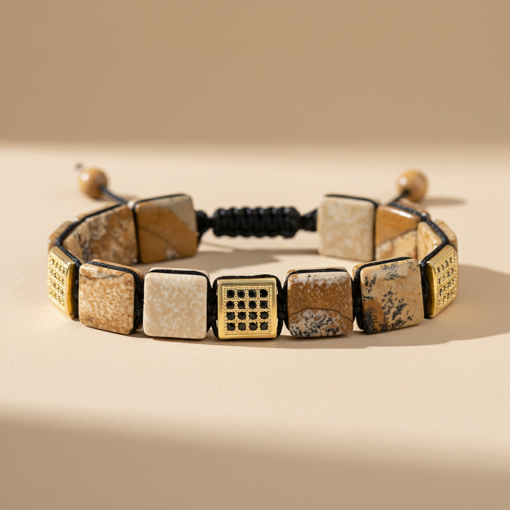 Men’s Picture Stone Bracelet