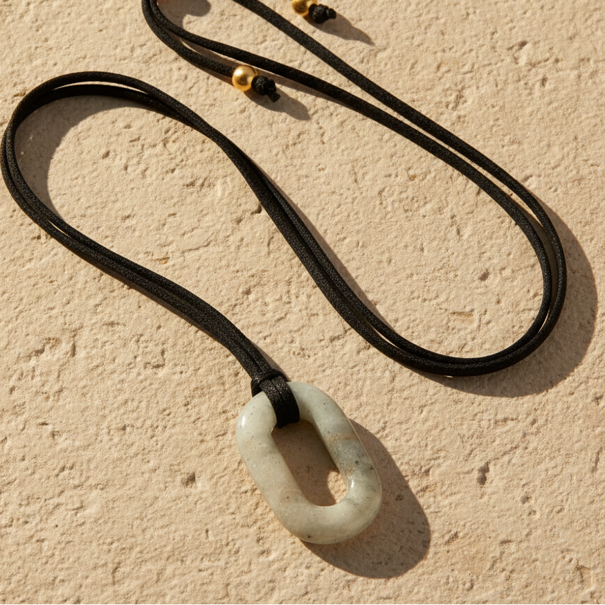 Suede Labradorite Serenity Necklace