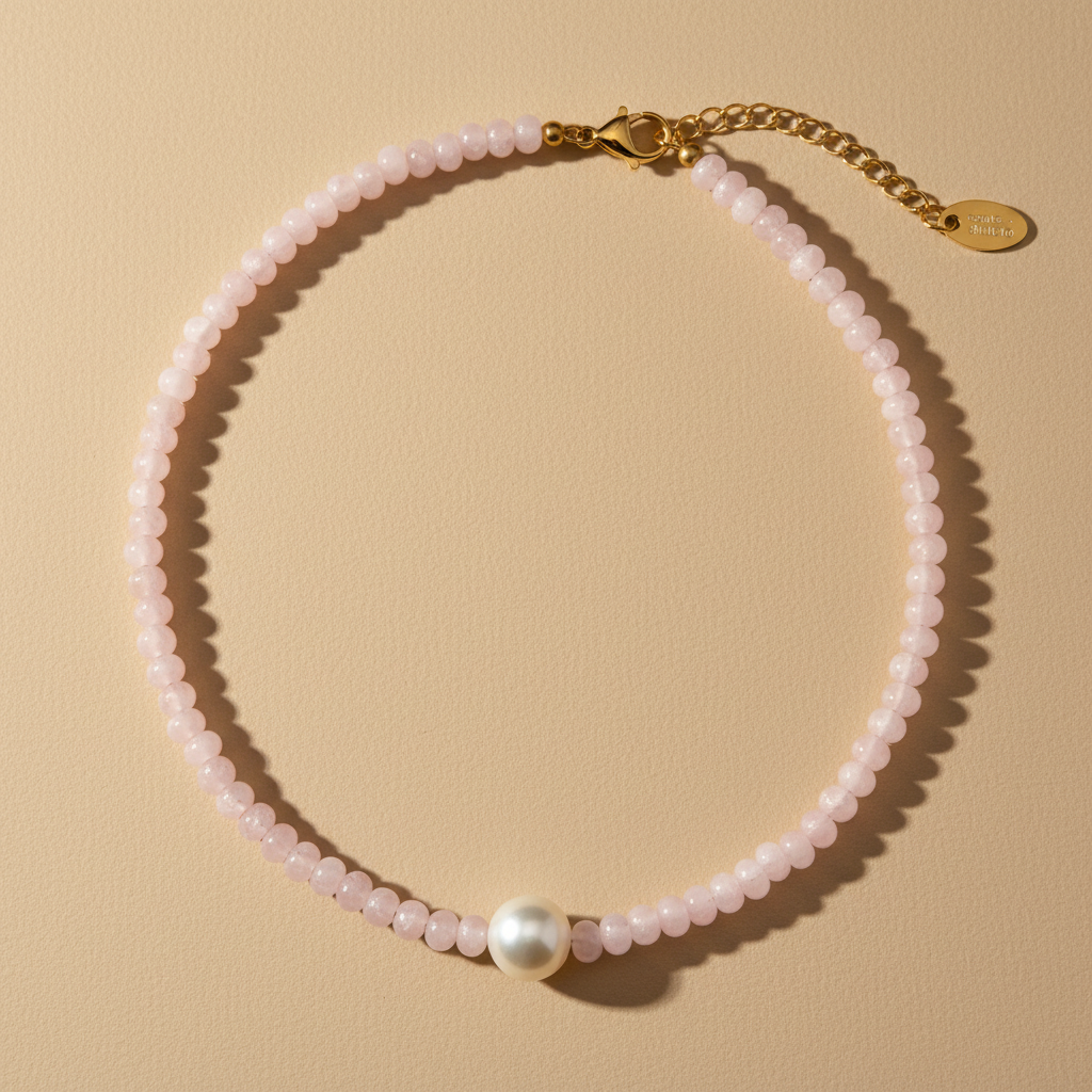 Rose Glow Pearl Necklace