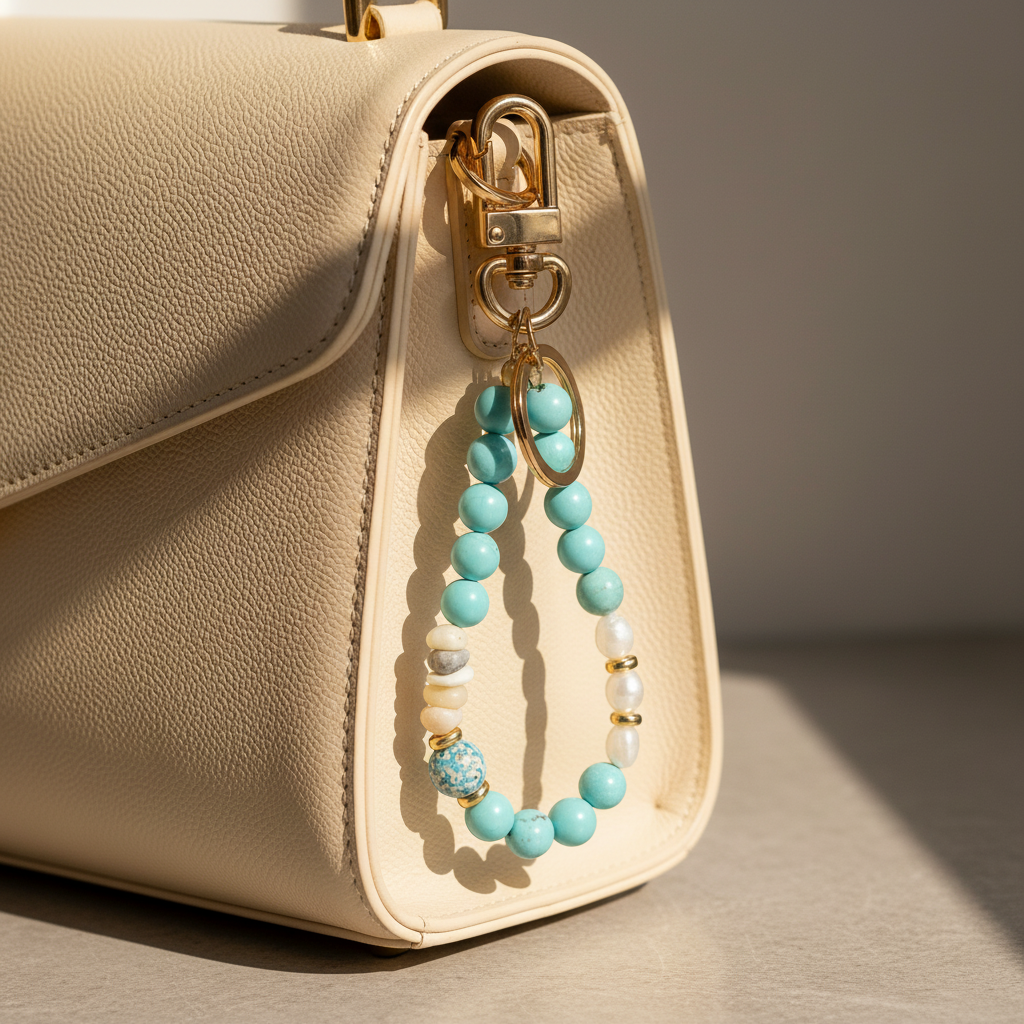 Howlite Harmony Bag Charm