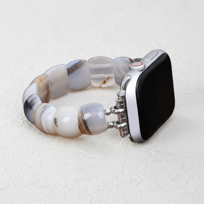 Ivory Aura Stretch Apple Watch Strap