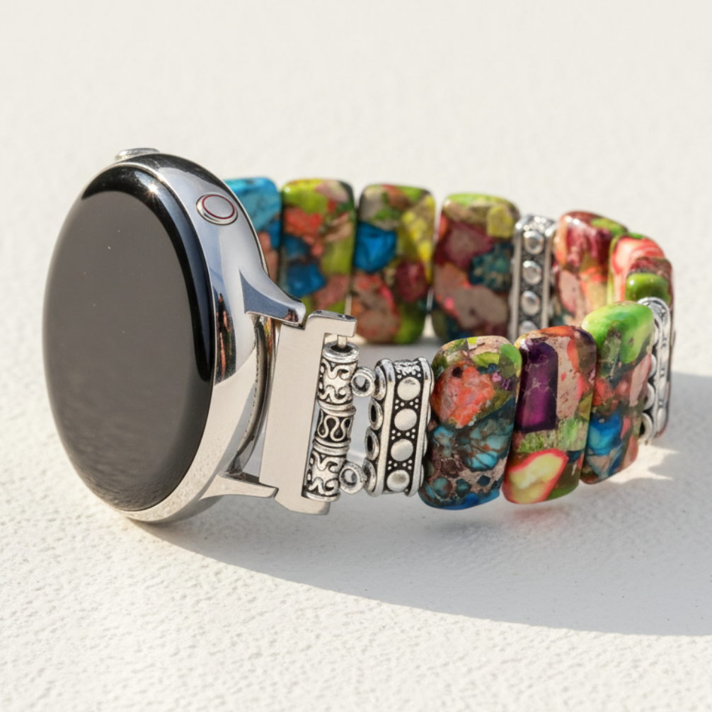 Chic Flower Samsung Galaxy Stretch Watch Strap