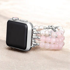 Boss Mom Rose Quartz Stretch Apple Watch Strap