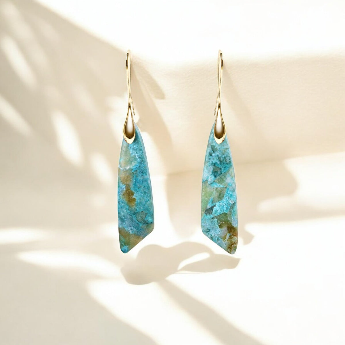 Heavenly Amazonite Hook Earrings