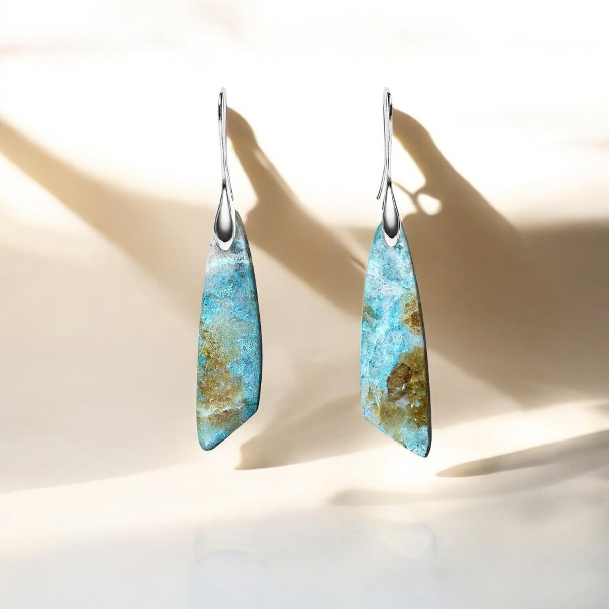 Heavenly Amazonite Hook Earrings